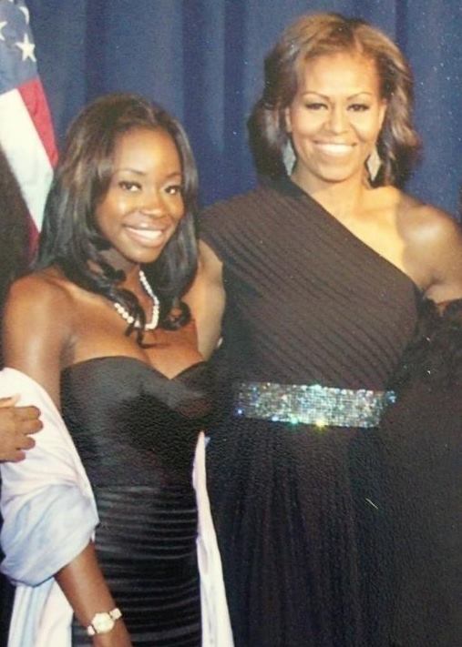 Photo of Author and Attorney M. Reese Everson with First Lady Michelle Obama in Washington D.C. 